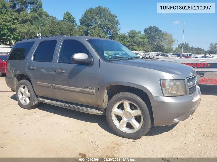 1GNFC13028R210097 2008 Chevrolet Tahoe Lt