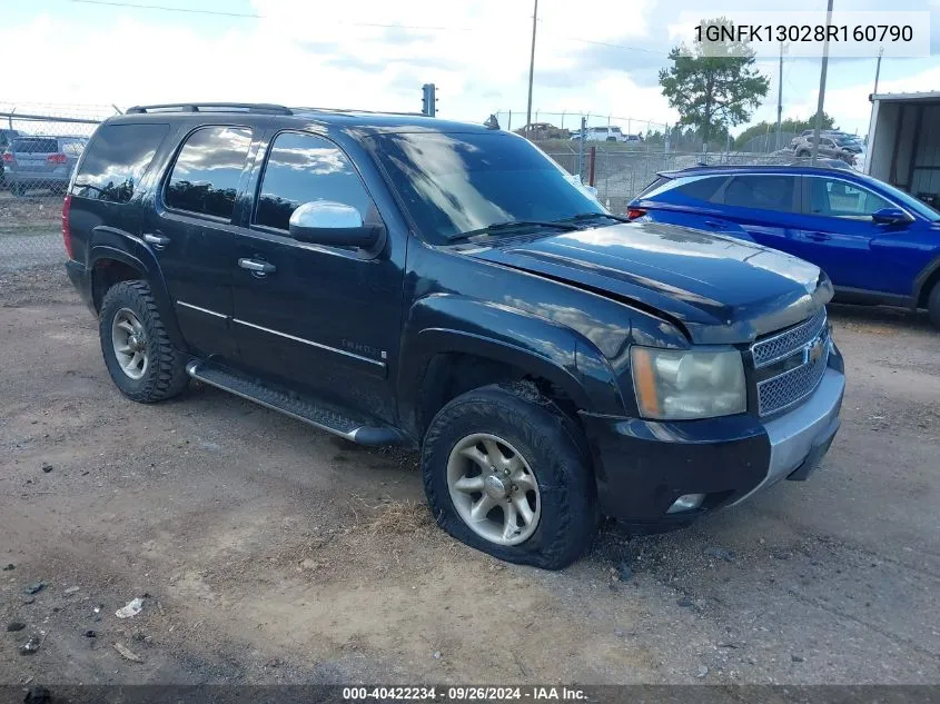 1GNFK13028R160790 2008 Chevrolet Tahoe Lt