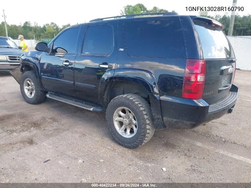 1GNFK13028R160790 2008 Chevrolet Tahoe Lt