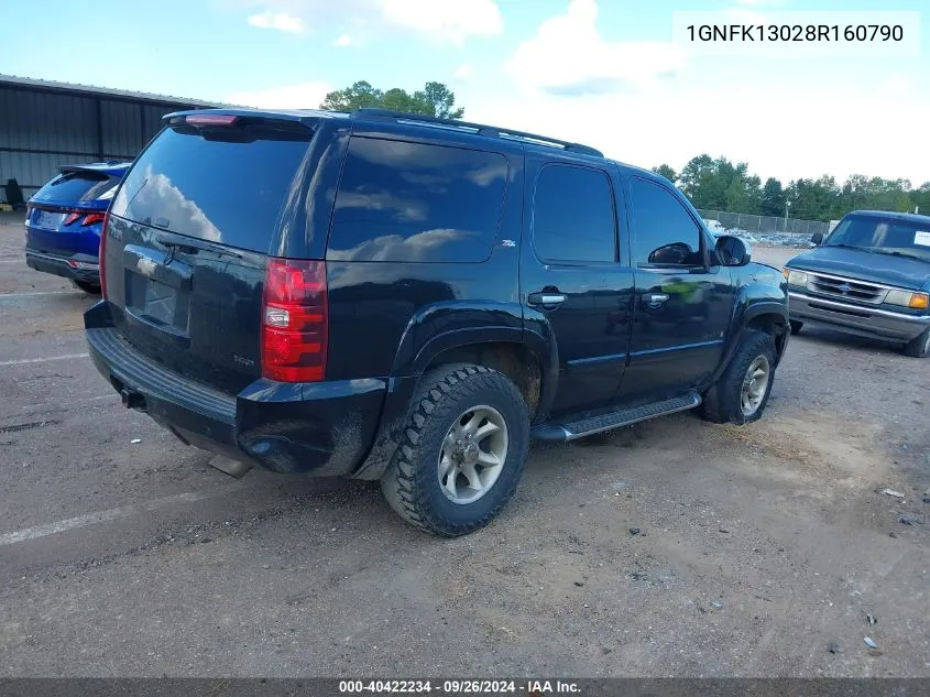 1GNFK13028R160790 2008 Chevrolet Tahoe Lt