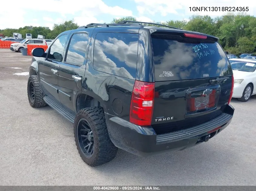 2008 Chevrolet Tahoe Ltz VIN: 1GNFK13018R224365 Lot: 40429608