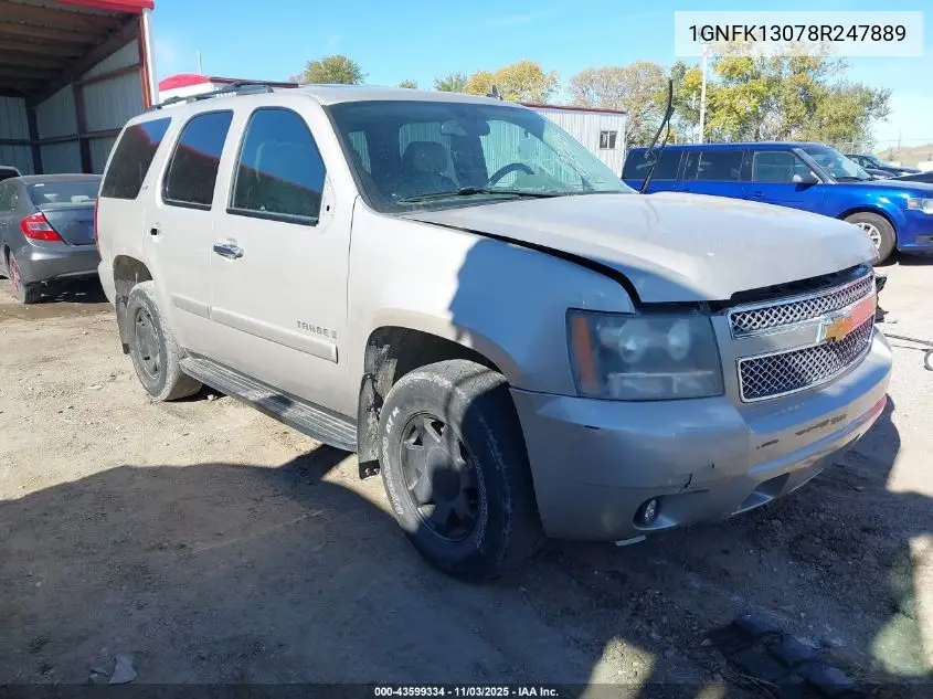 1GNFK13078R247889 2008 Chevrolet Tahoe Ltz