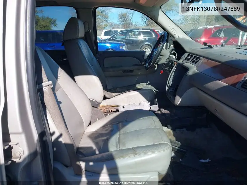1GNFK13078R247889 2008 Chevrolet Tahoe Ltz