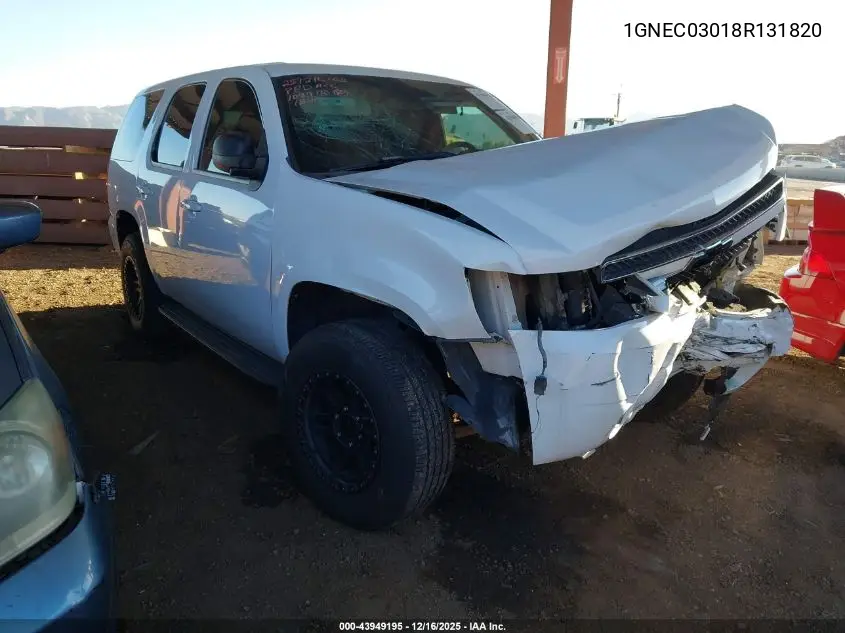1GNEC03018R131820 2008 Chevrolet Tahoe Police