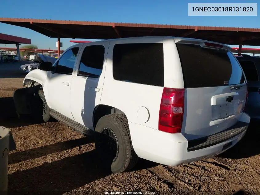 1GNEC03018R131820 2008 Chevrolet Tahoe Police