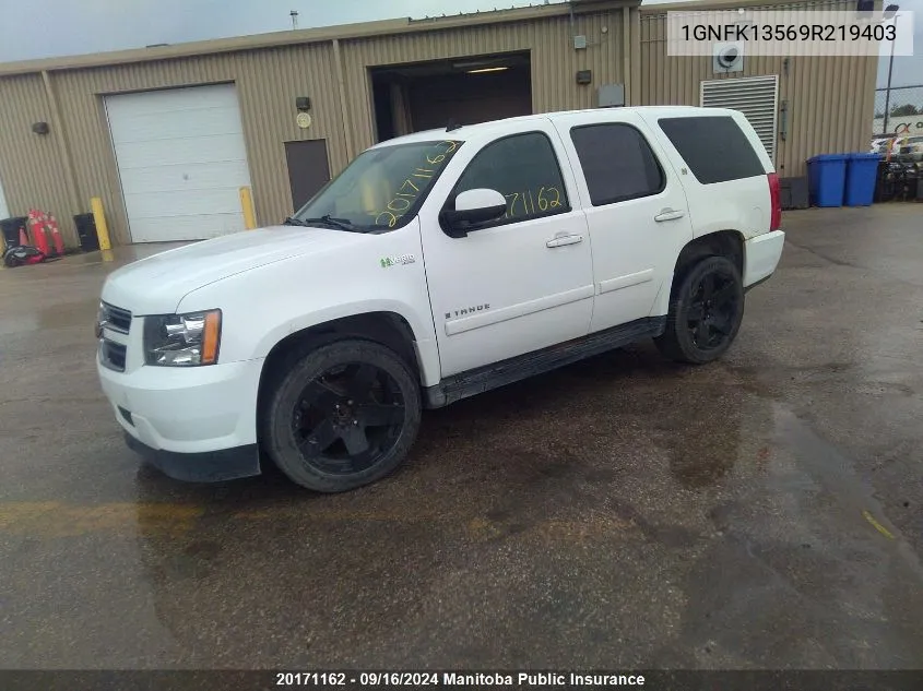 1GNFK13569R219403 2009 Chevrolet Tahoe Hybrid