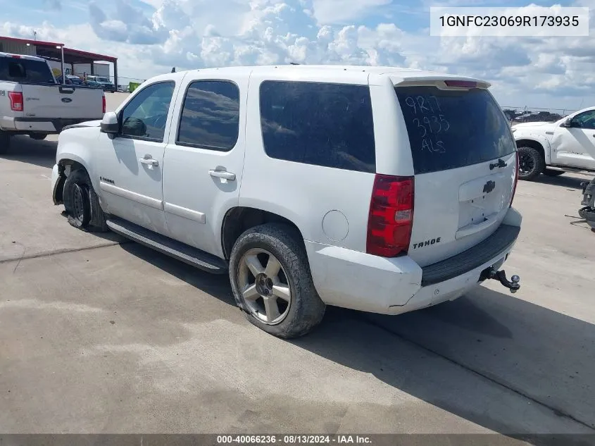 2009 Chevrolet Tahoe Lt2 VIN: 1GNFC23069R173935 Lot: 40066236