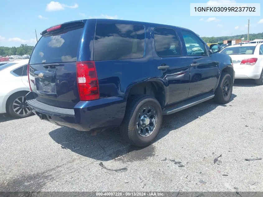 2009 Chevrolet Tahoe Special Services VIN: 1GNFK03099R237702 Lot: 40097228