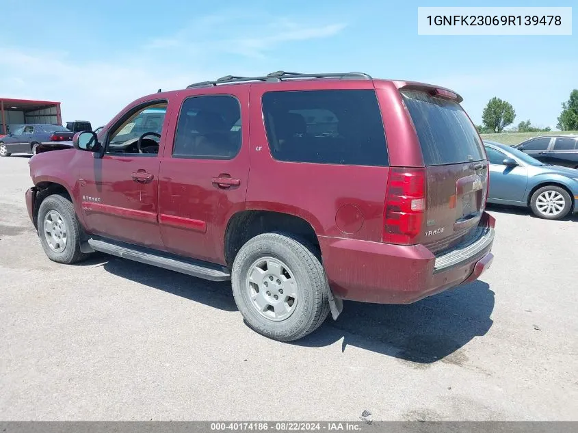 2009 Chevrolet Tahoe Lt2 VIN: 1GNFK23069R139478 Lot: 40174186