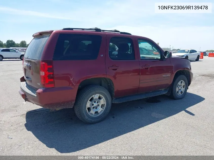 2009 Chevrolet Tahoe Lt2 VIN: 1GNFK23069R139478 Lot: 40174186