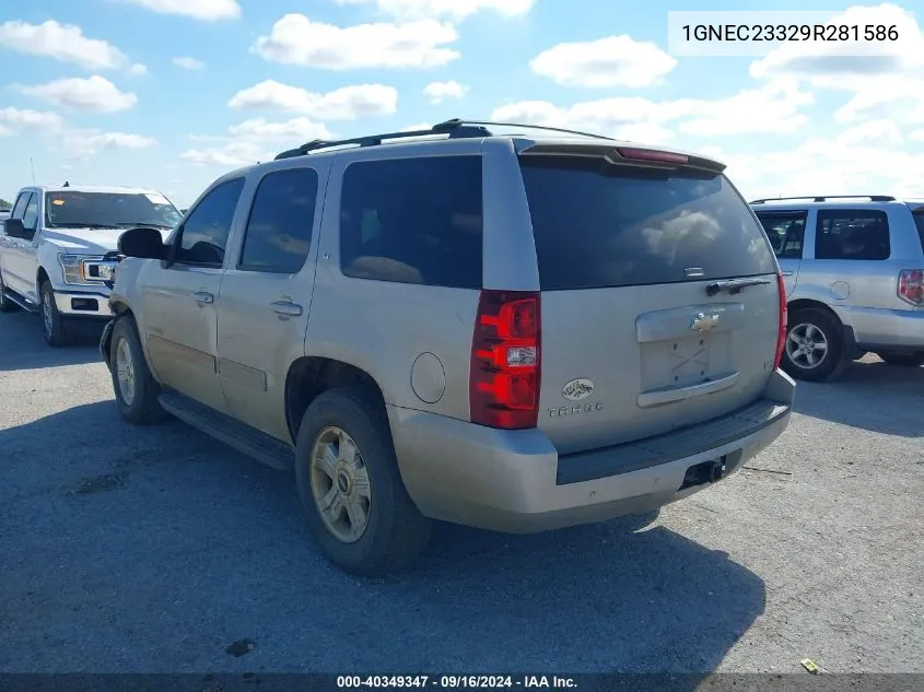 1GNEC23329R281586 2009 Chevrolet Tahoe C1500 Lt