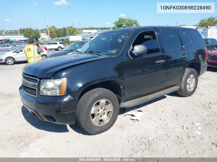 1GNFK03089R228490 2009 Chevrolet Tahoe Special Services