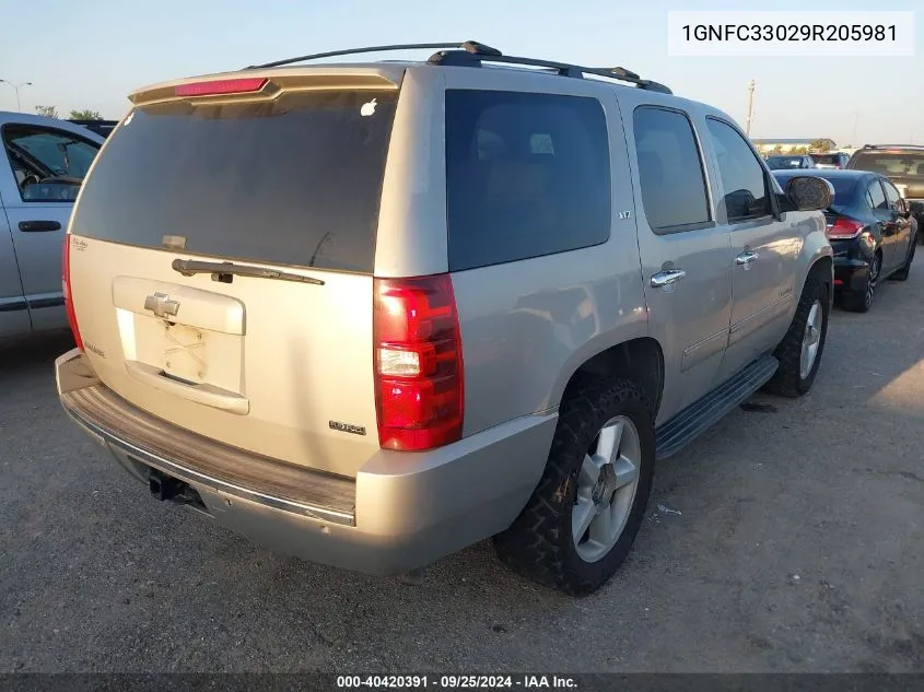 2009 Chevrolet Tahoe Ltz VIN: 1GNFC33029R205981 Lot: 40420391