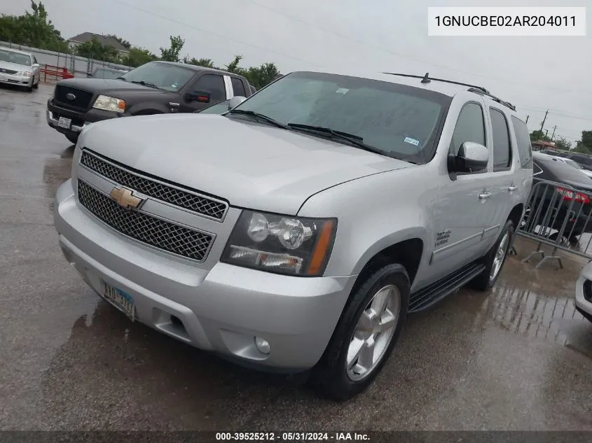 1GNUCBE02AR204011 2010 Chevrolet Tahoe Lt