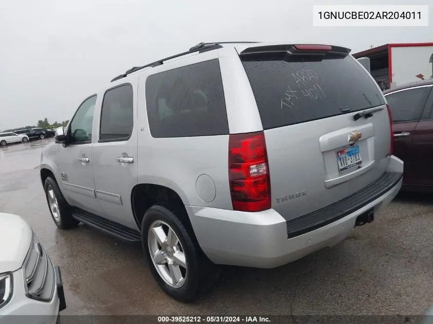 1GNUCBE02AR204011 2010 Chevrolet Tahoe Lt