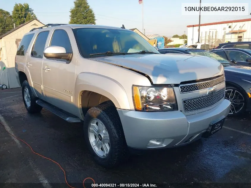 1GNUKBE06AR292015 2010 Chevrolet Tahoe K1500 Lt