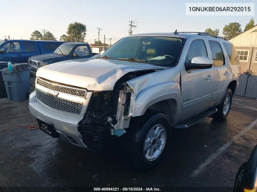 1GNUKBE06AR292015 2010 Chevrolet Tahoe K1500 Lt