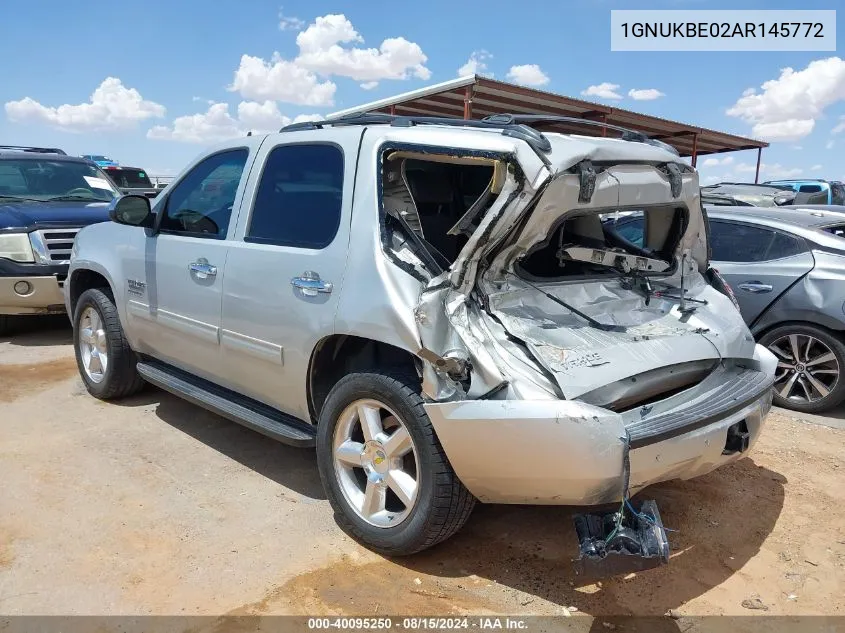 2010 Chevrolet Tahoe Lt VIN: 1GNUKBE02AR145772 Lot: 40095250