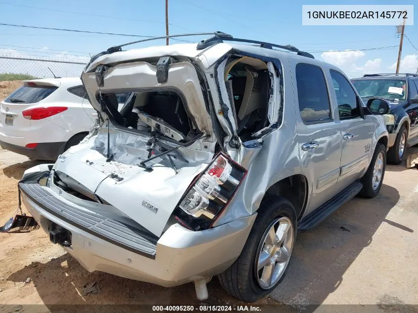 1GNUKBE02AR145772 2010 Chevrolet Tahoe Lt