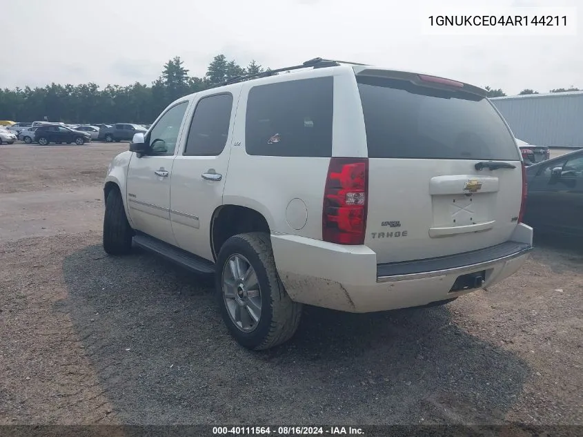 1GNUKCE04AR144211 2010 Chevrolet Tahoe Ltz