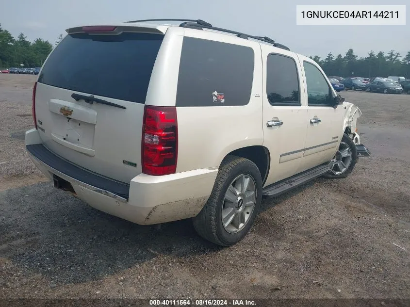 1GNUKCE04AR144211 2010 Chevrolet Tahoe Ltz