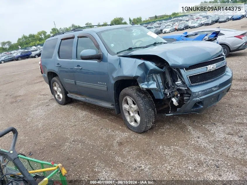 2010 Chevrolet Tahoe Lt VIN: 1GNUKBE09AR144375 Lot: 40115067