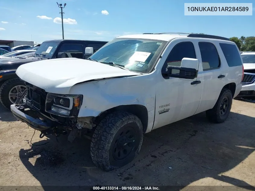 2010 Chevrolet Tahoe Commercial Fleet VIN: 1GNUKAE01AR284589 Lot: 40133314