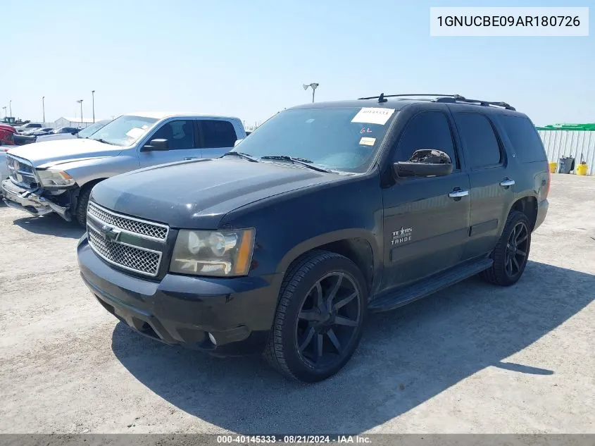 2010 Chevrolet Tahoe C1500 Lt VIN: 1GNUCBE09AR180726 Lot: 40145333