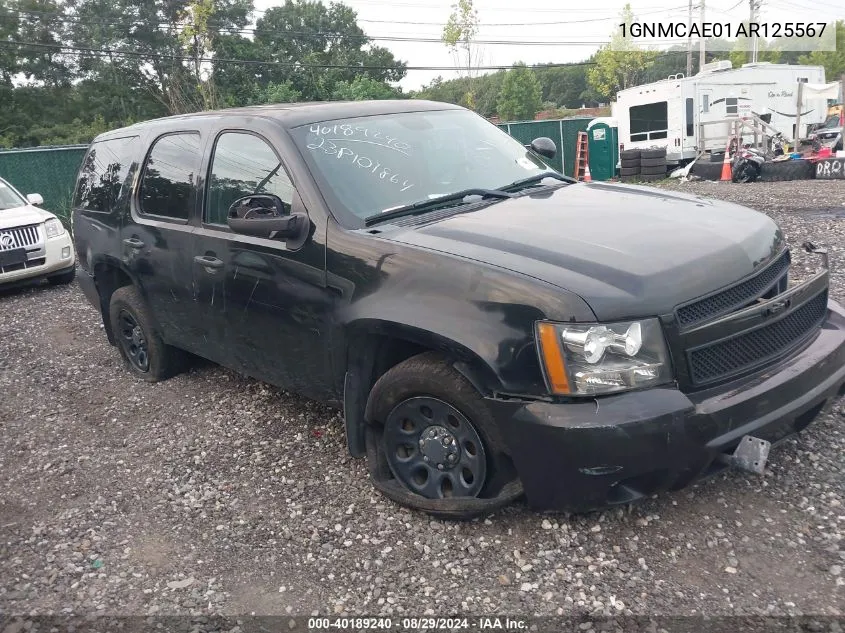 2010 Chevrolet Tahoe Ls VIN: 1GNMCAE01AR125567 Lot: 40189240