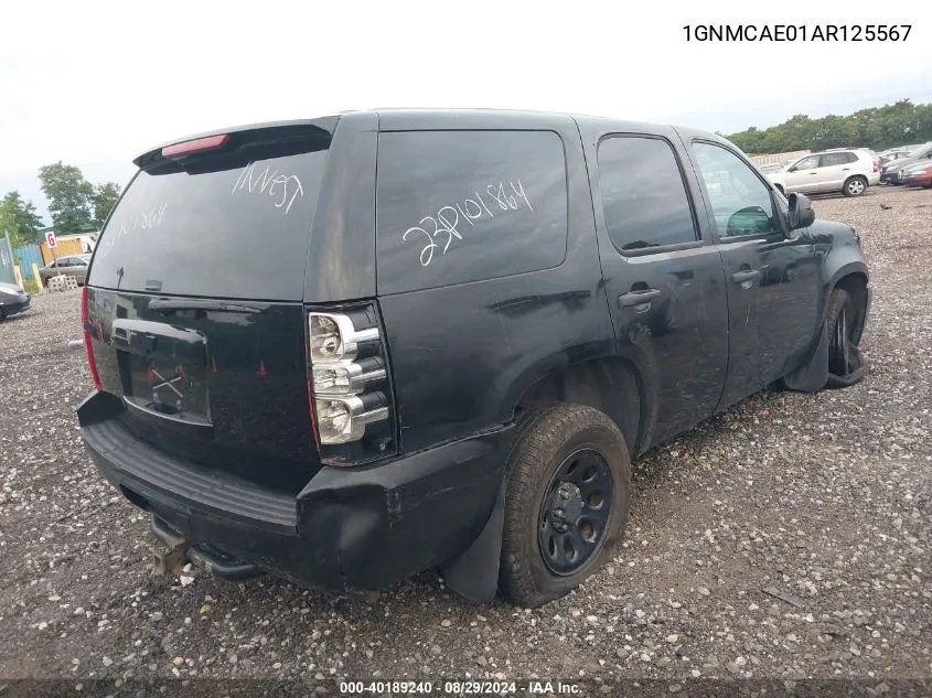 1GNMCAE01AR125567 2010 Chevrolet Tahoe Ls