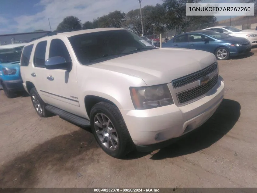 2010 Chevrolet Tahoe Ltz VIN: 1GNUKCE07AR267260 Lot: 40232378