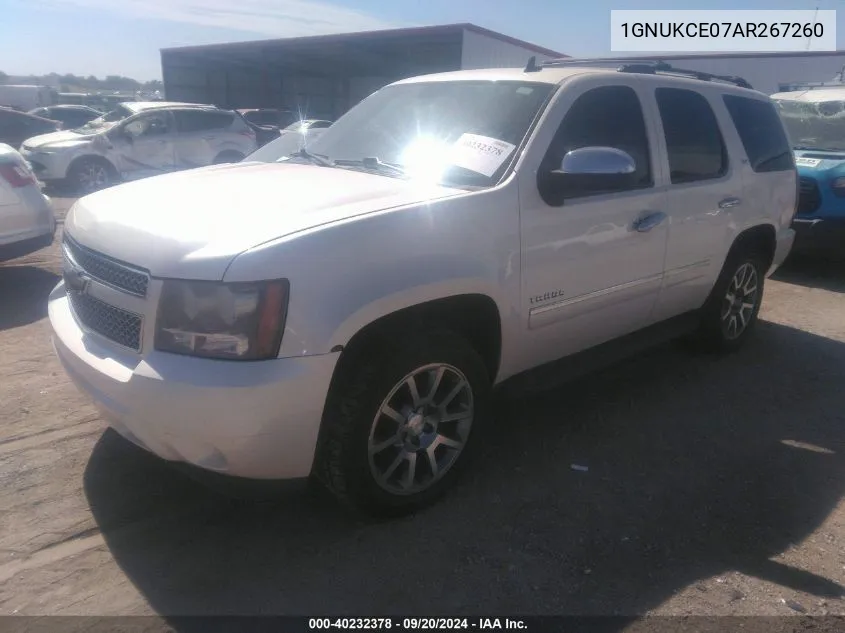 2010 Chevrolet Tahoe Ltz VIN: 1GNUKCE07AR267260 Lot: 40232378