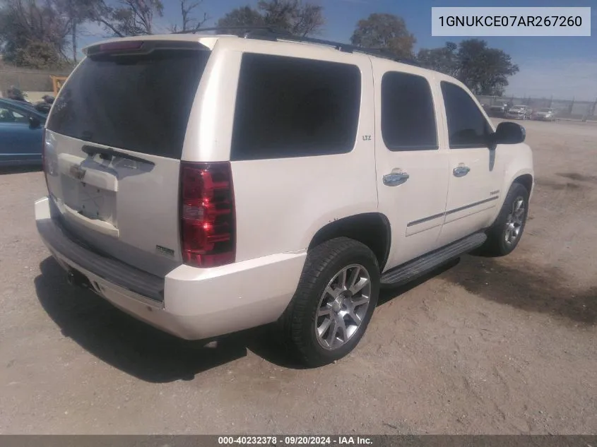 2010 Chevrolet Tahoe Ltz VIN: 1GNUKCE07AR267260 Lot: 40232378