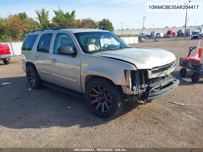 1GNMCBE35AR204417 2010 Chevrolet Tahoe Lt