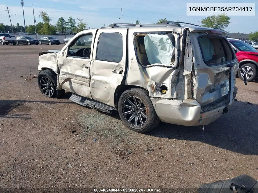 1GNMCBE35AR204417 2010 Chevrolet Tahoe Lt