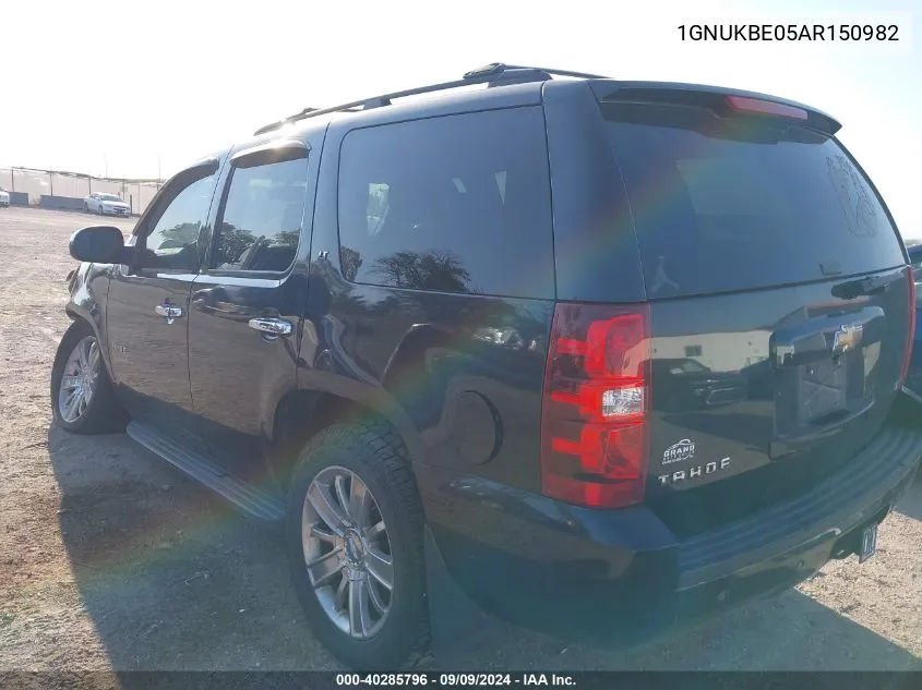 1GNUKBE05AR150982 2010 Chevrolet Tahoe Lt