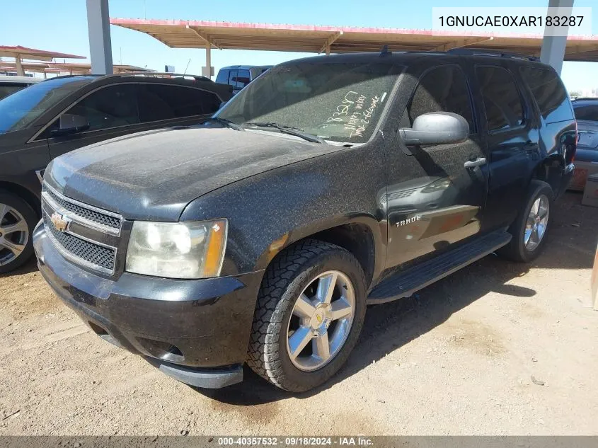 1GNUCAE0XAR183287 2010 Chevrolet Tahoe Ls