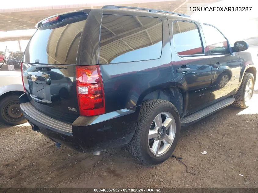 1GNUCAE0XAR183287 2010 Chevrolet Tahoe Ls