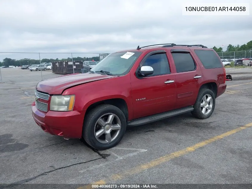 1GNUCBE01AR144058 2010 Chevrolet Tahoe Lt