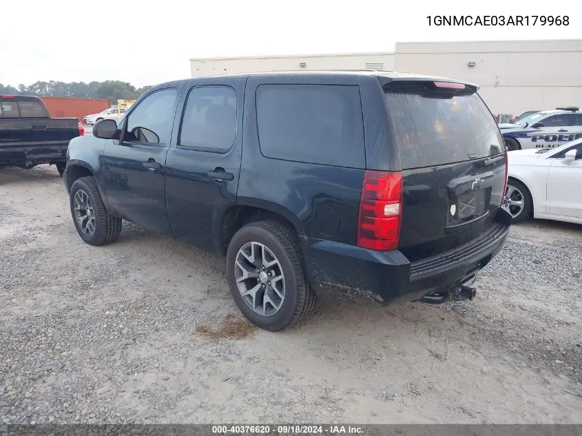 2010 Chevrolet Tahoe C1500 Ls VIN: 1GNMCAE03AR179968 Lot: 40376620