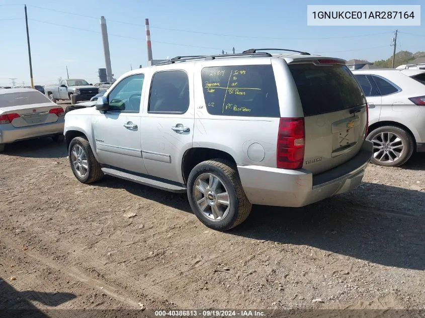 1GNUKCE01AR287164 2010 Chevrolet Tahoe Ltz