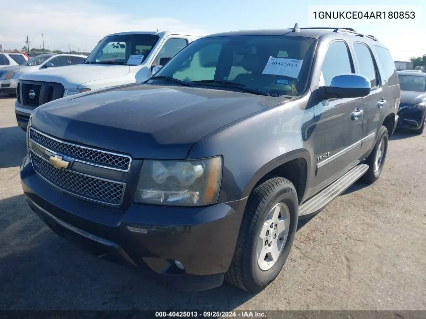 1GNUKCE04AR180853 2010 Chevrolet Tahoe Ltz