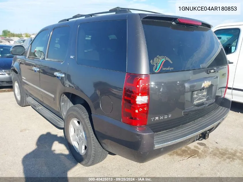 2010 Chevrolet Tahoe Ltz VIN: 1GNUKCE04AR180853 Lot: 40425013