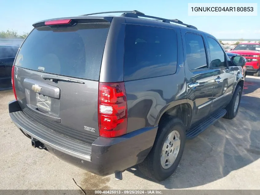 1GNUKCE04AR180853 2010 Chevrolet Tahoe Ltz