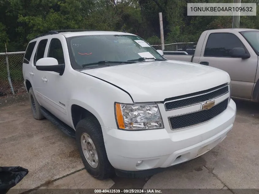 1GNUKBE04AR109632 2010 Chevrolet Tahoe Lt