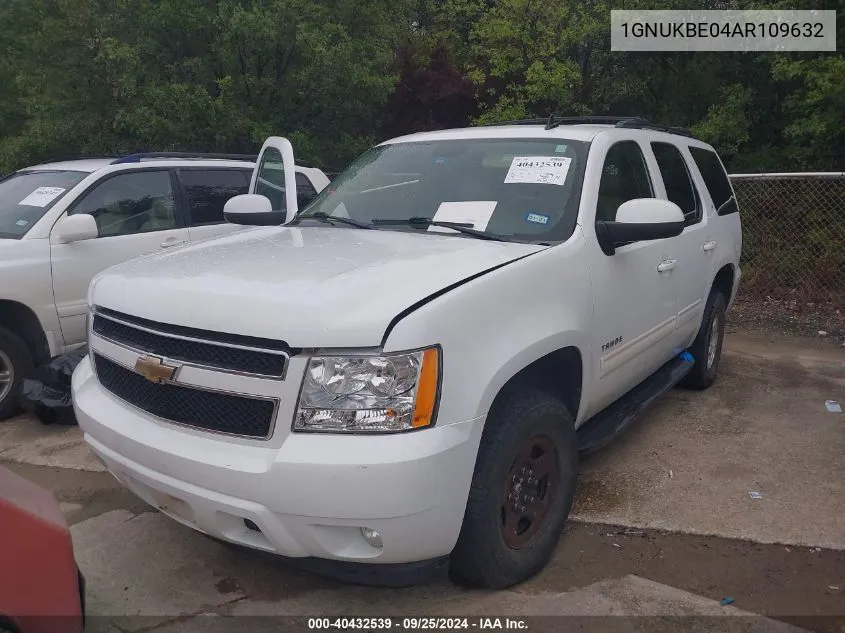 1GNUKBE04AR109632 2010 Chevrolet Tahoe Lt