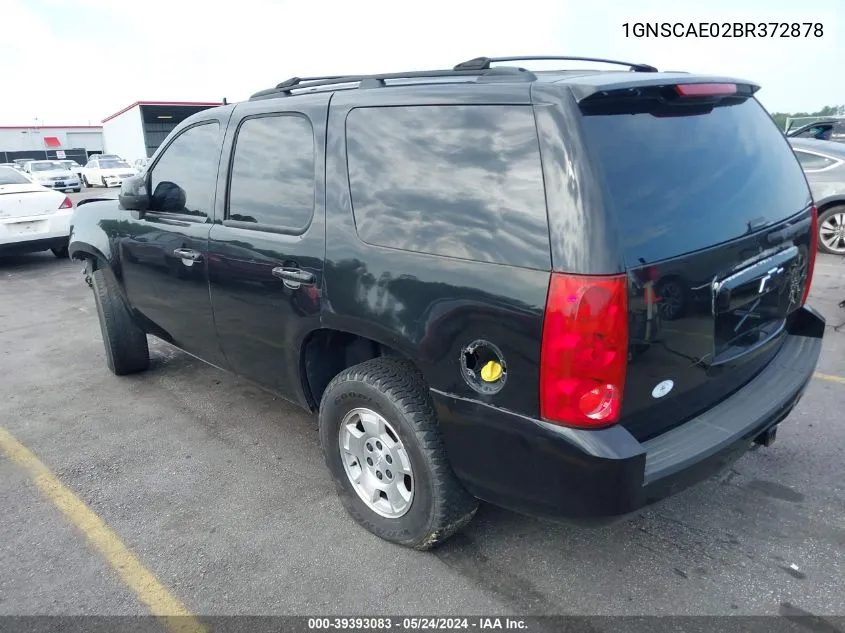 1GNSCAE02BR372878 2011 Chevrolet Tahoe Ls