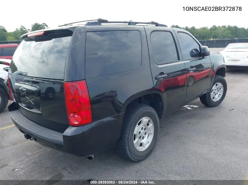 2011 Chevrolet Tahoe Ls VIN: 1GNSCAE02BR372878 Lot: 39393083