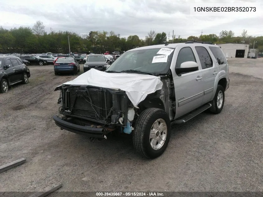 2011 Chevrolet Tahoe Lt VIN: 1GNSKBE02BR352073 Lot: 39435667