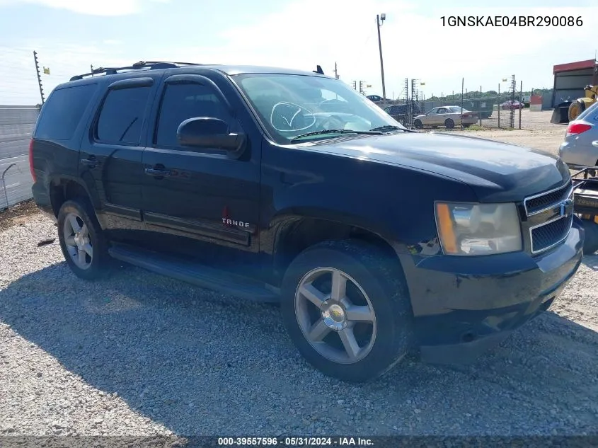 1GNSKAE04BR290086 2011 Chevrolet Tahoe Ls